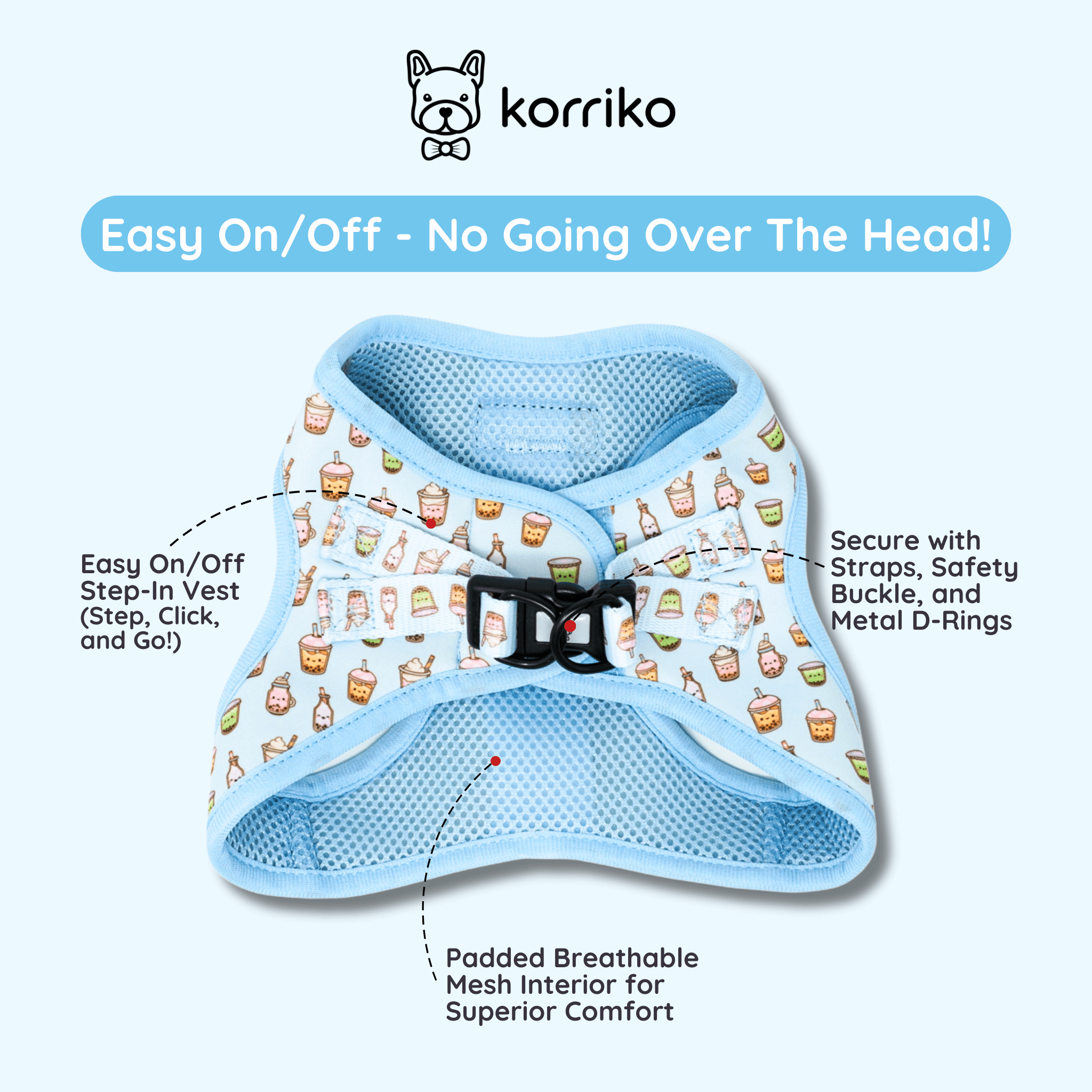 Step-In Dog Harness - Boba