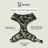 Classic No-Pull Dog Harness - Green Camo (Final Sale)
