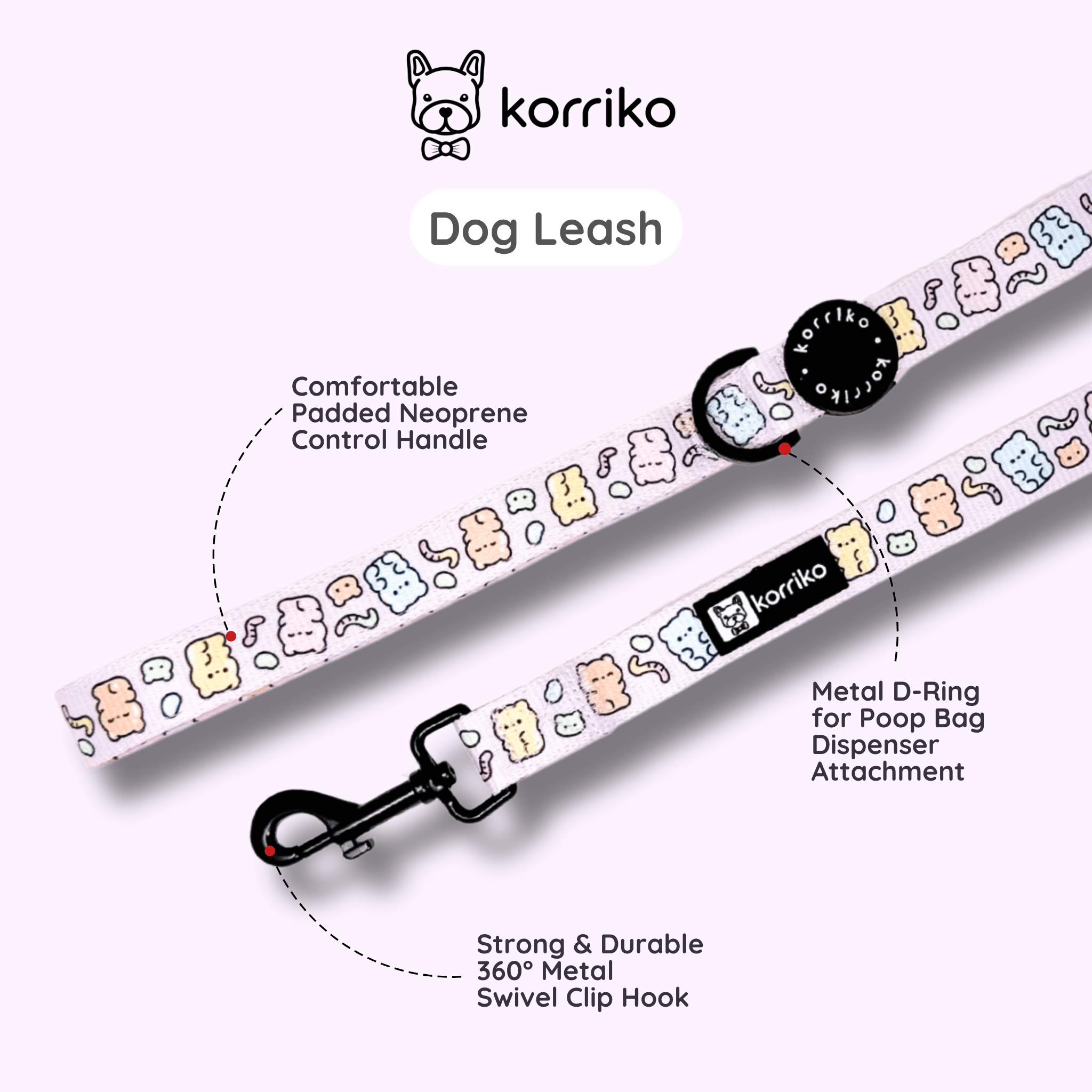 Dog Leash - Gummy Bear