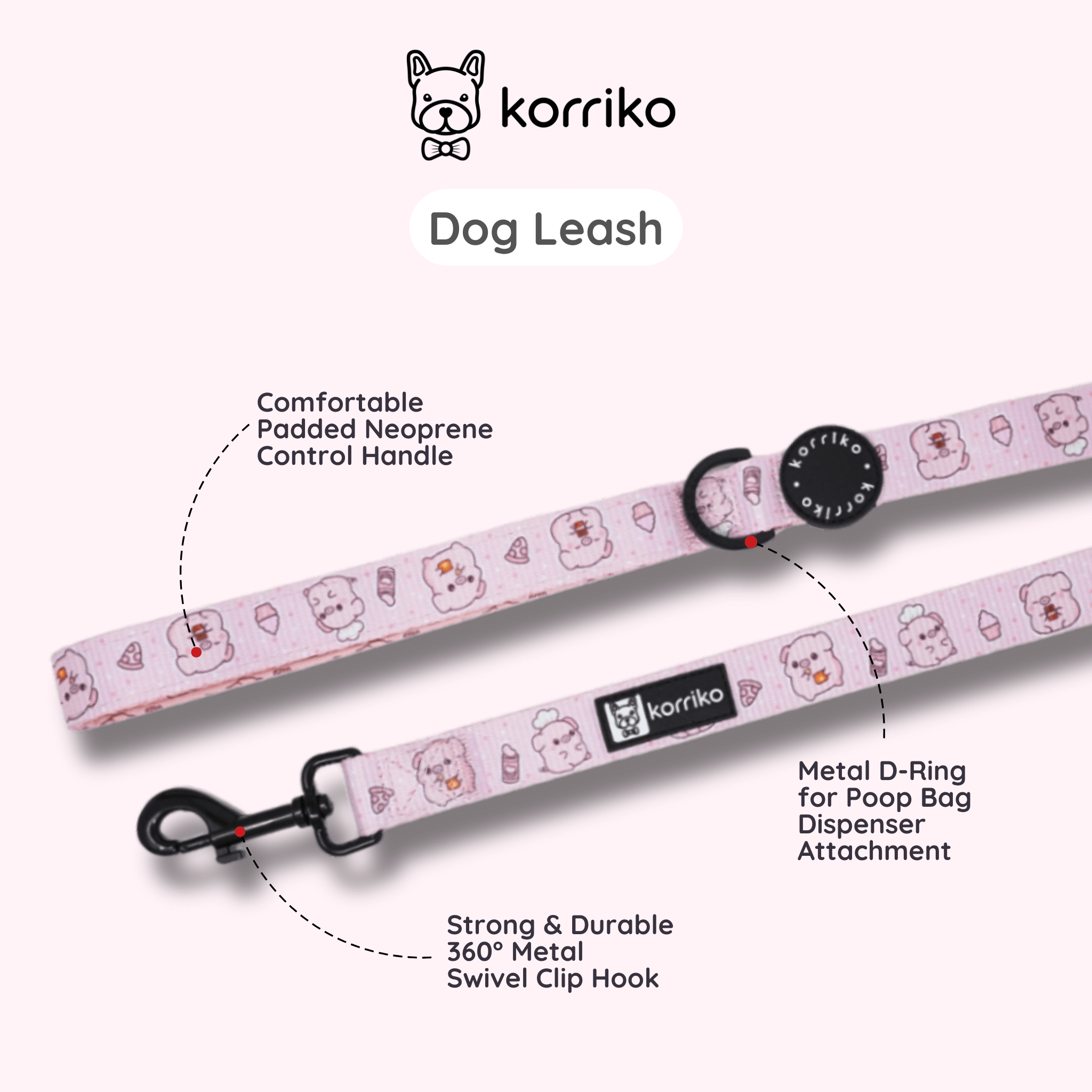 Dog Leash - Piggin' Out (Final Sale)