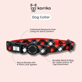 Dog Collar - Red Plaid (Final Sale)