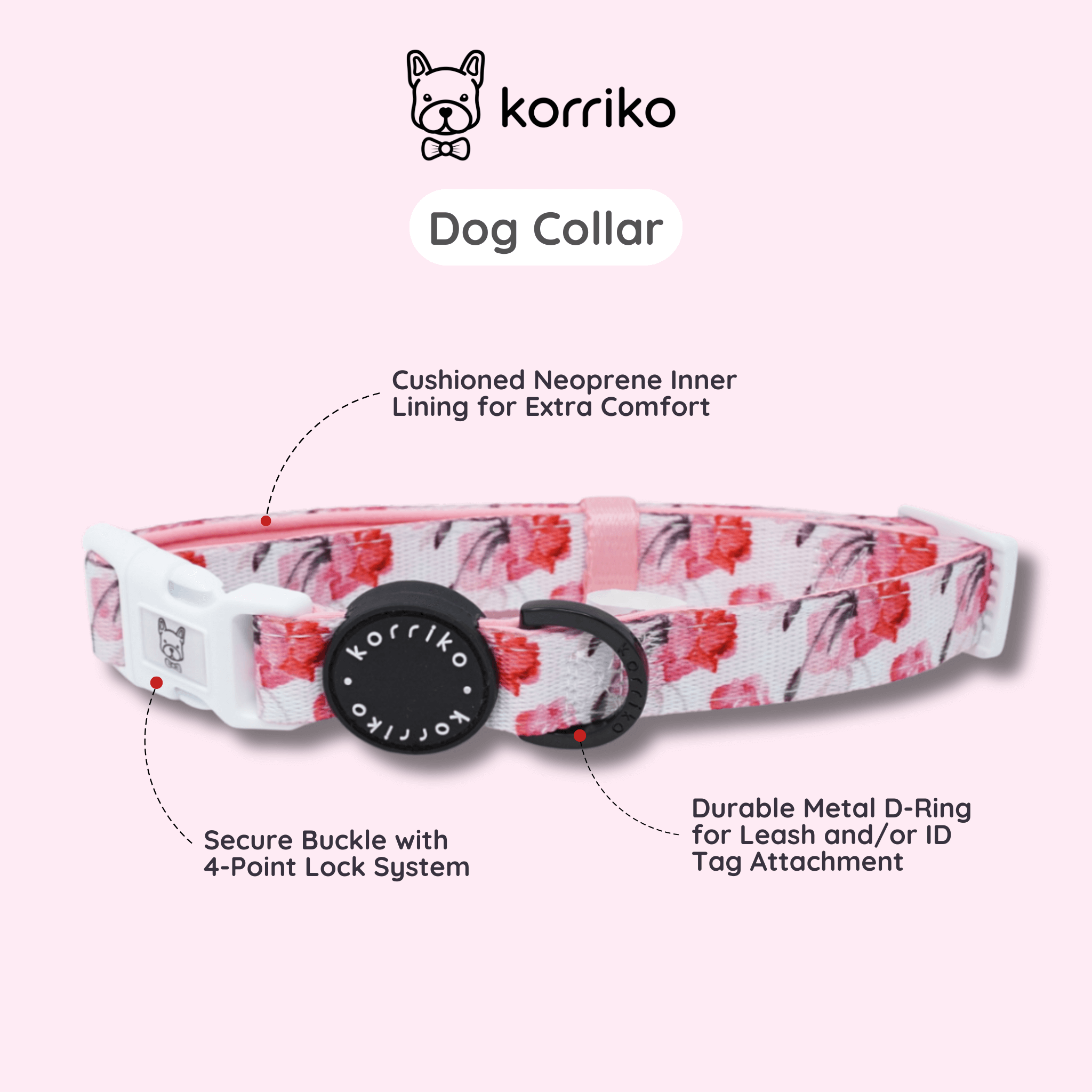 Dog Collar - Rosa (Final Sale)