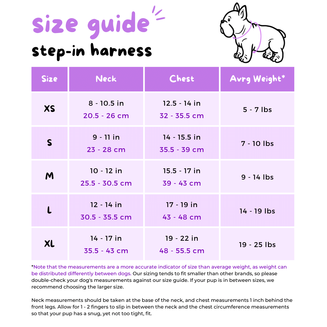 Step-In Dog Harness - Over The Rainbow (SECONDS - FINAL SALE)