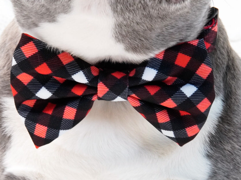 Dog Bow Tie - Red Plaid