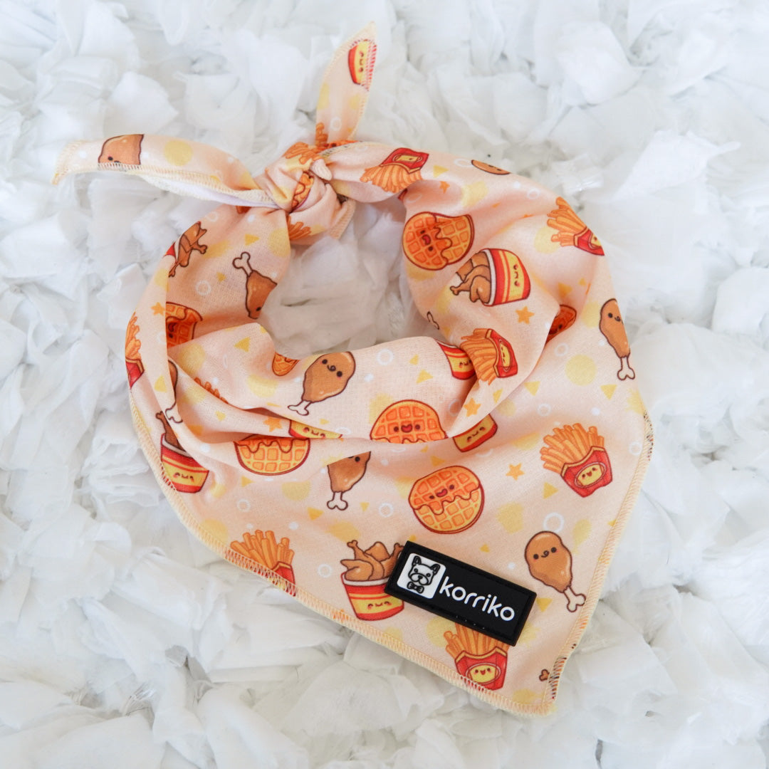 Cooling Dog Bandana - Chicken & Waffles (Final Sale)