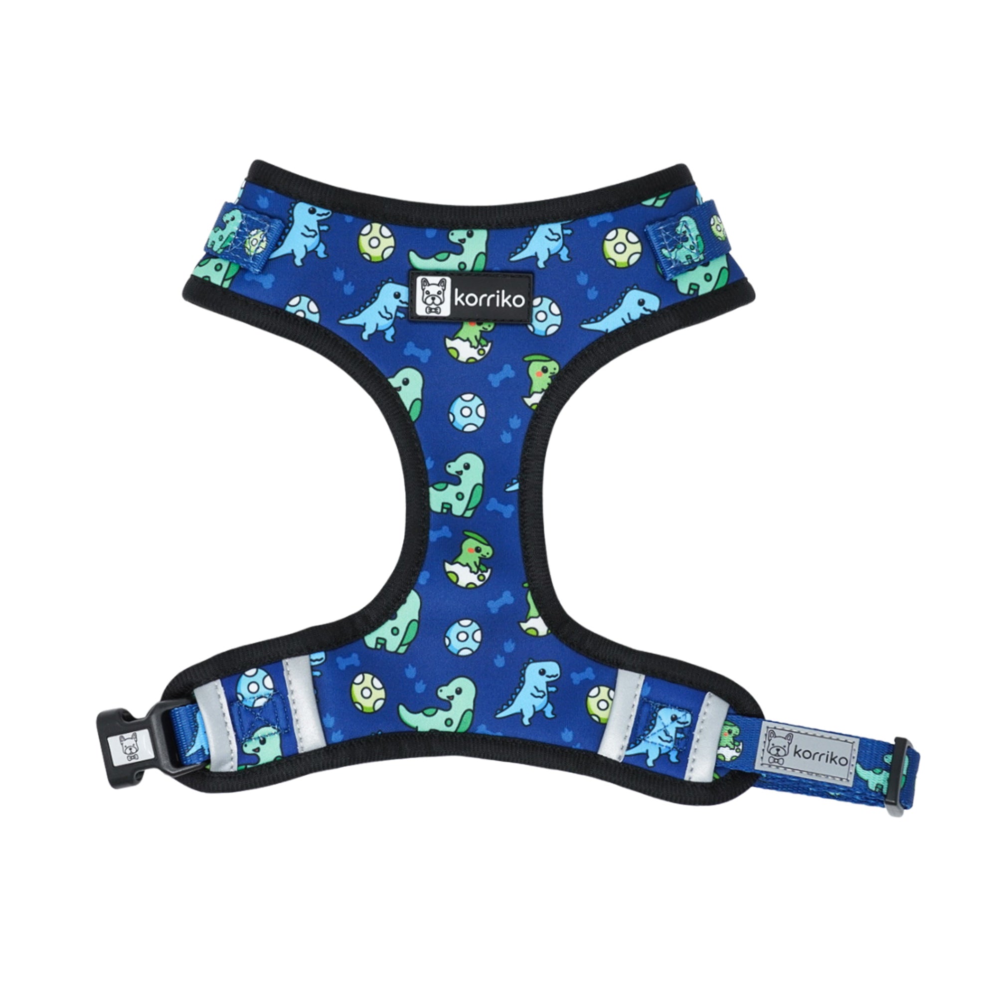 Adjustable Dog Harness - Dino *SPECIAL SIZING*