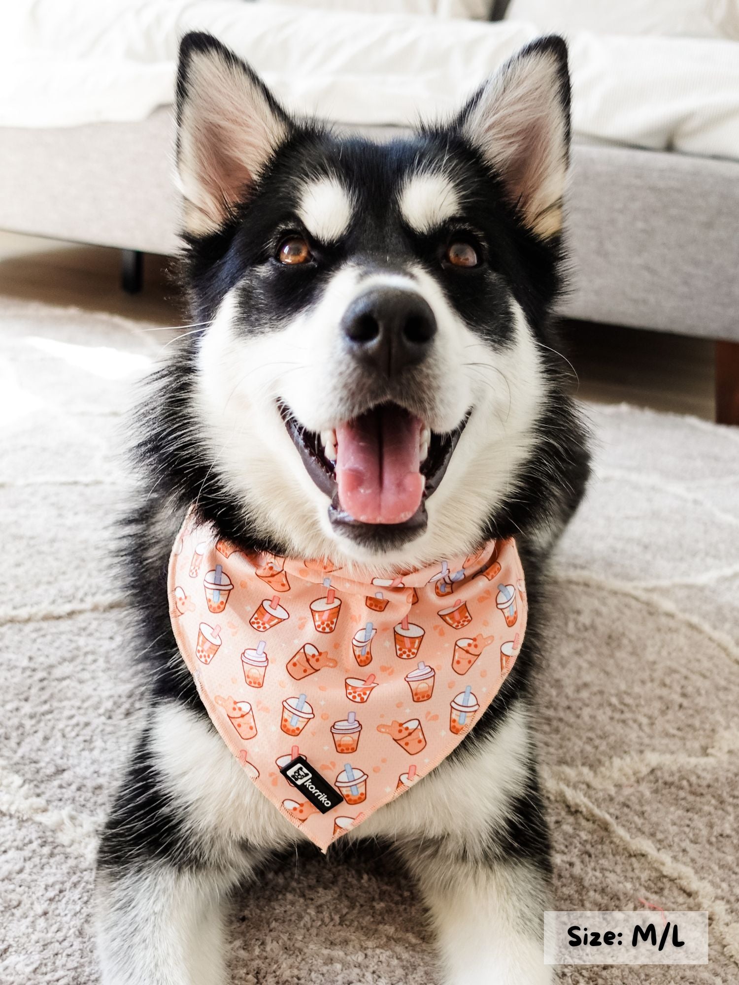 Cooling Dog Bandana - Milk Tea