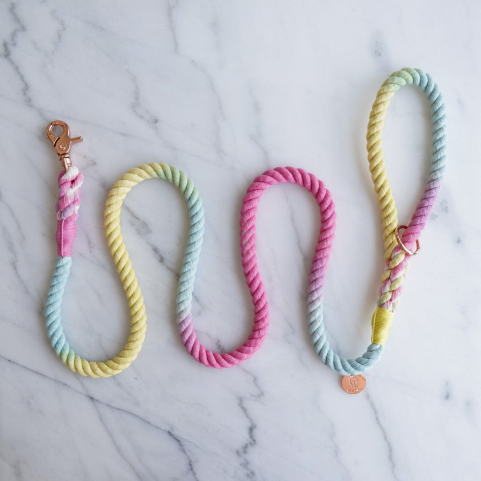 Cotton Rope Leash - Confetti (Final Sale)