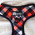 Adjustable Dog Harness - Red Plaid