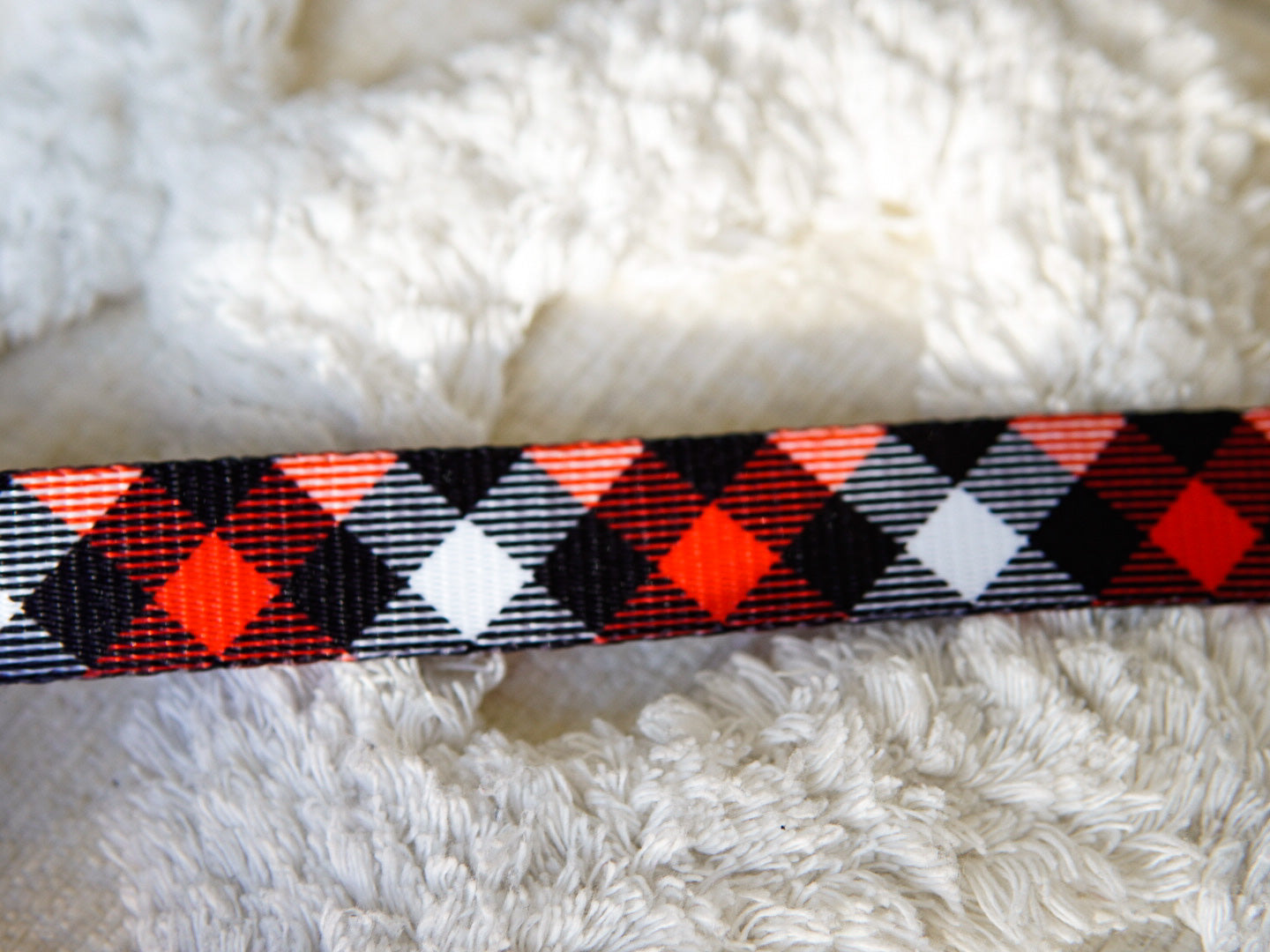 Dog Leash - Red Plaid