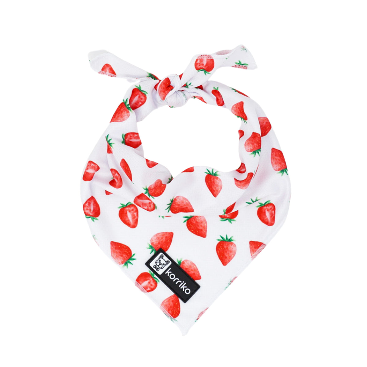 Cooling Dog Bandana - Strawberries &amp; Cream (Final Sale)